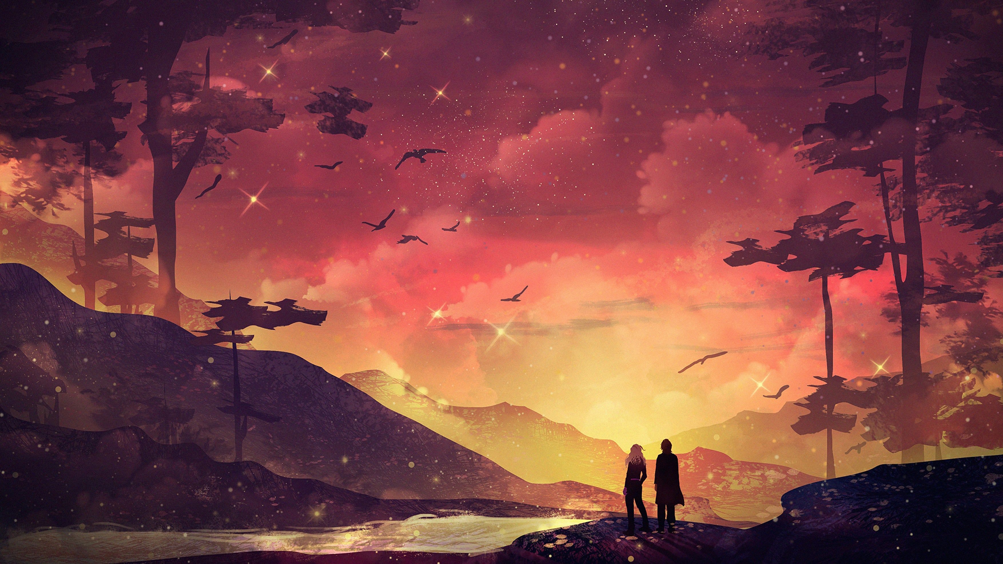 3508x1973 Wallpaper Lost Travellers, Digital Art