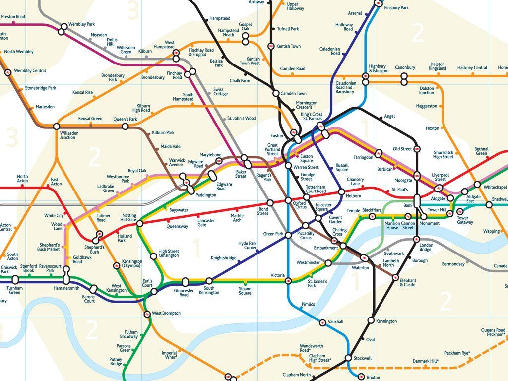 1024x768 London Underground Wallpaper