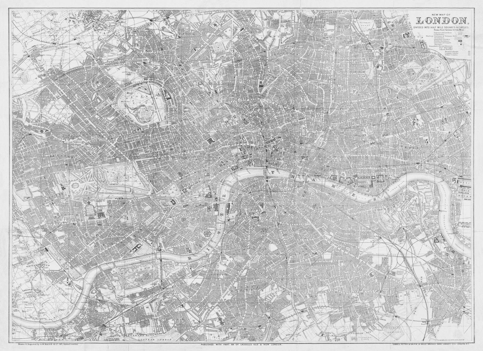 1600x1163 London Map Wallpaper
