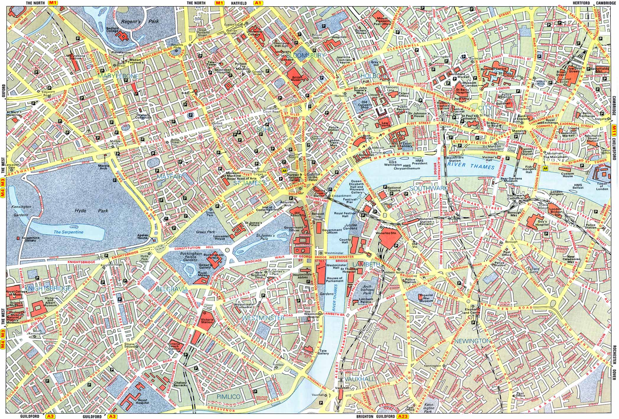 2096x1417 City Map Wallpaper