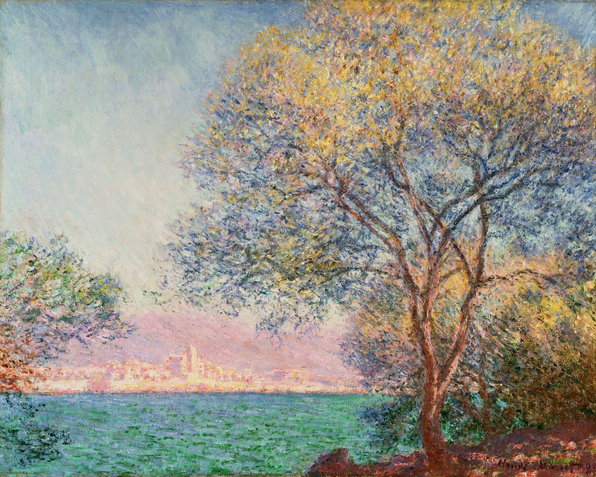 2000x1604 Painting, Monet, Antibes, In, The, Morning, Widescreen, High, Definition, Wallpaper, For, Desktop, Background, Download, Image, Free, Windo