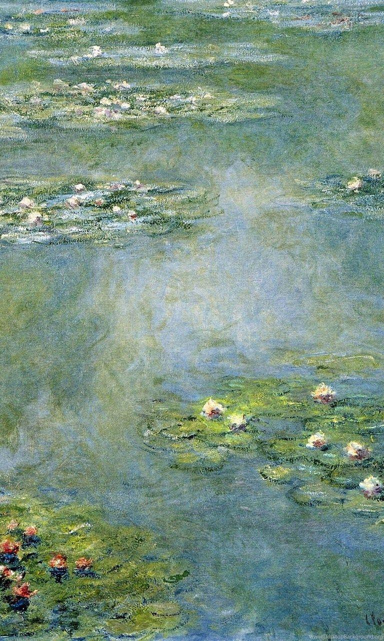 768x1280 Claude Monet Water Lilies Wallpaper Desktop Background