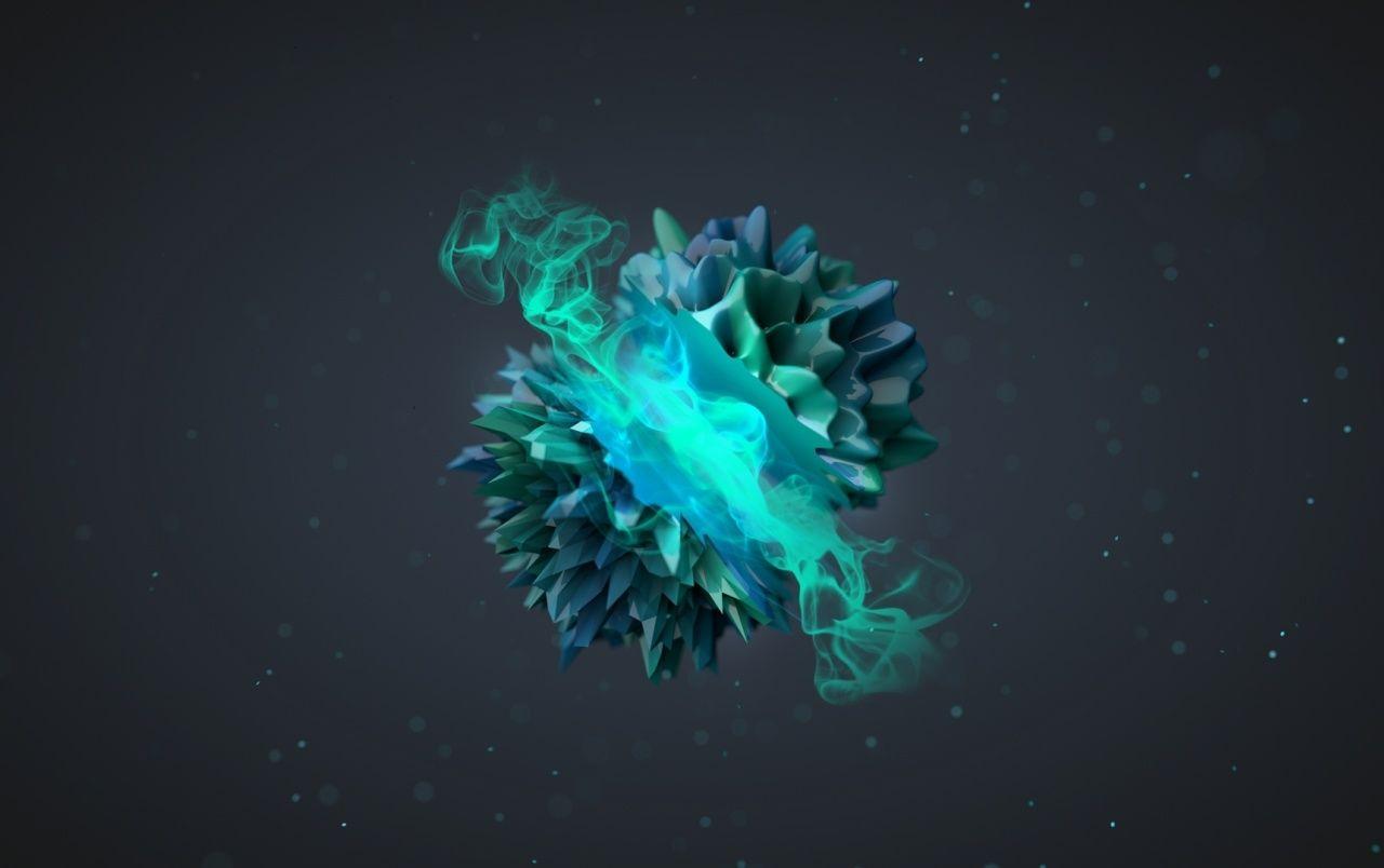 1280x804 Aqua Crystal Abstract wallpaper. Aqua Crystal Abstract