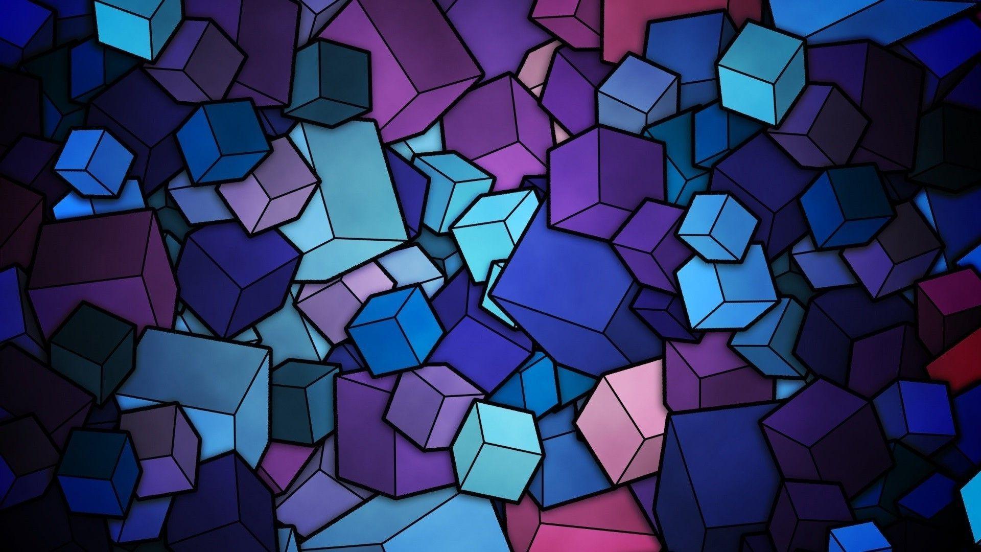 Blue Cube Wallpapers - Top Free Blue Cube Backgrounds - WallpaperAccess