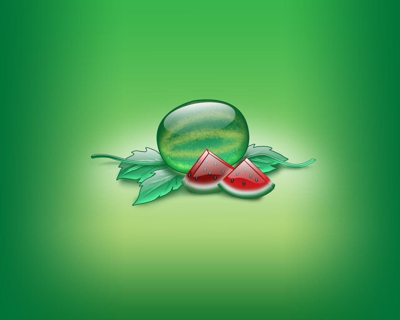 1280x1024 Aqua Watermelon Wallpaper Abstract 3D Wallpaper in jpg