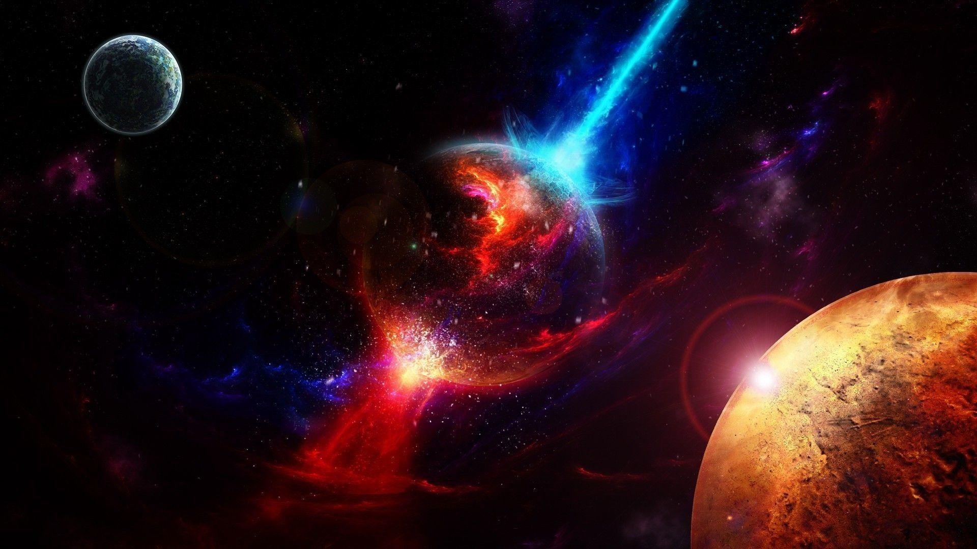 1920x1080 Space Explosion hình nền