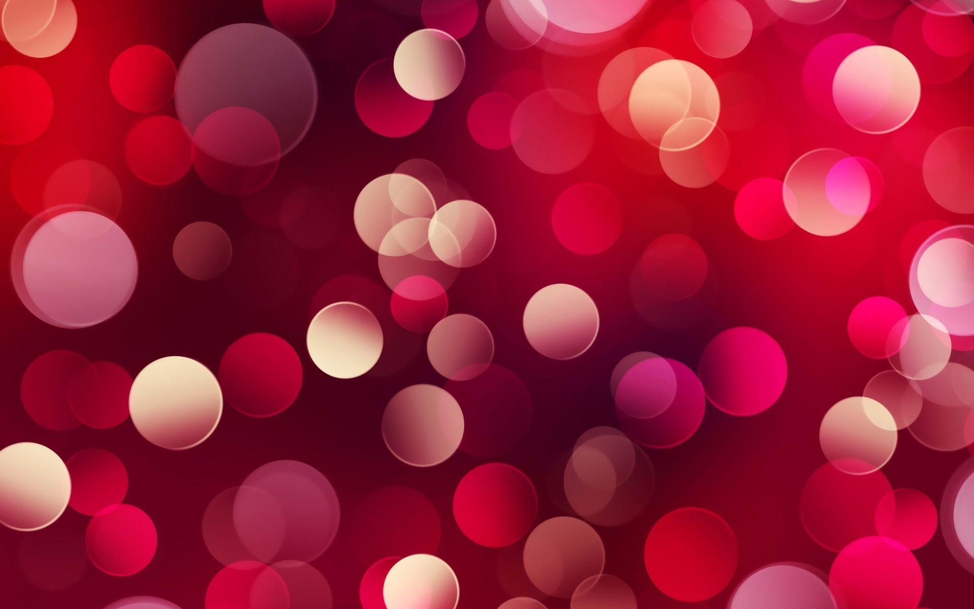 1920x1200 Red Bubbles Wallpaper