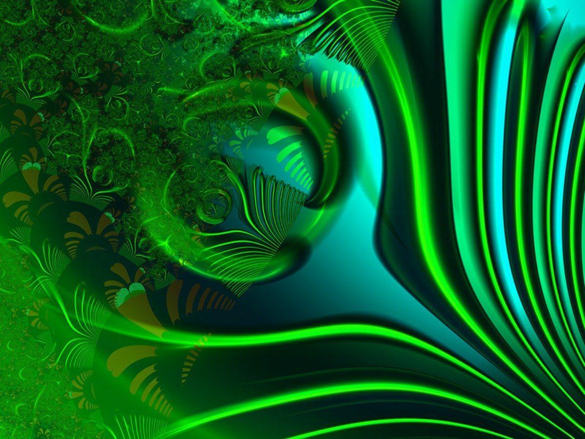 green wallpaper design