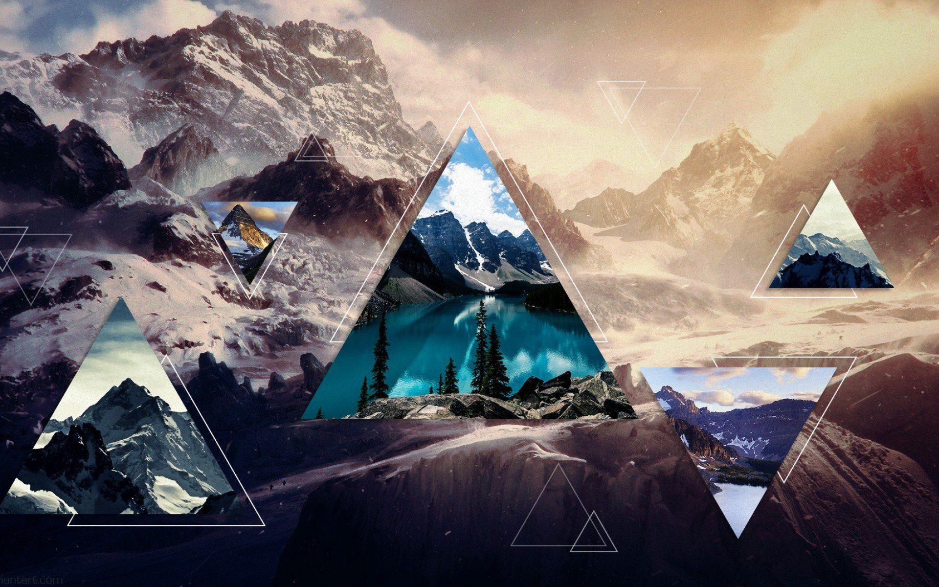 Экран компьютера треугольниками. Треугольники в природе. Геометрические горы. Абстракция треугольники. Красивый треугольник.