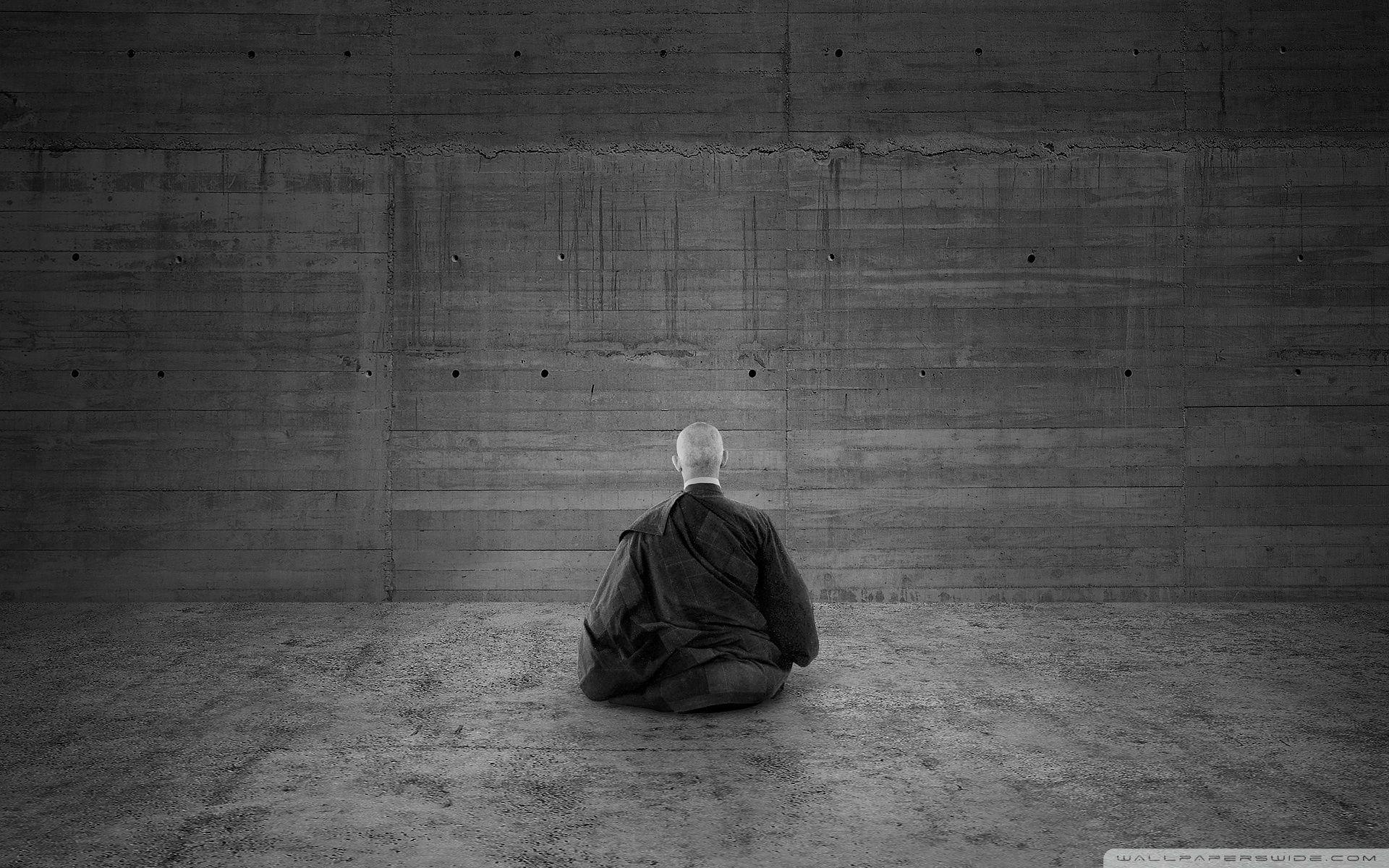buddhist monk meditating wallpaper