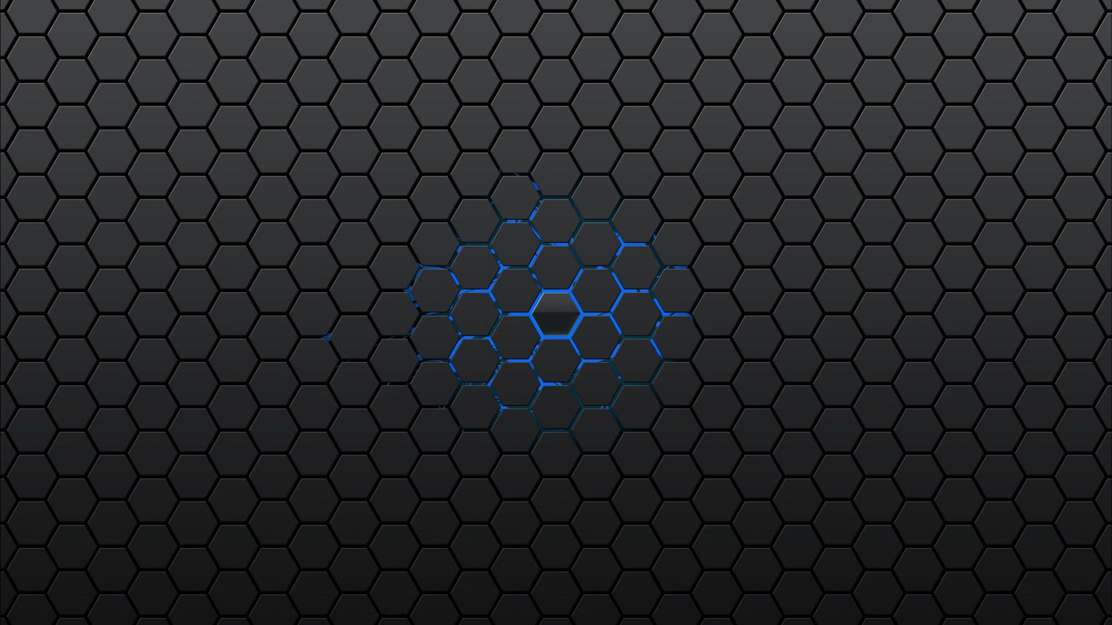 3840x2160 Tech 4k Background 3D Heagon