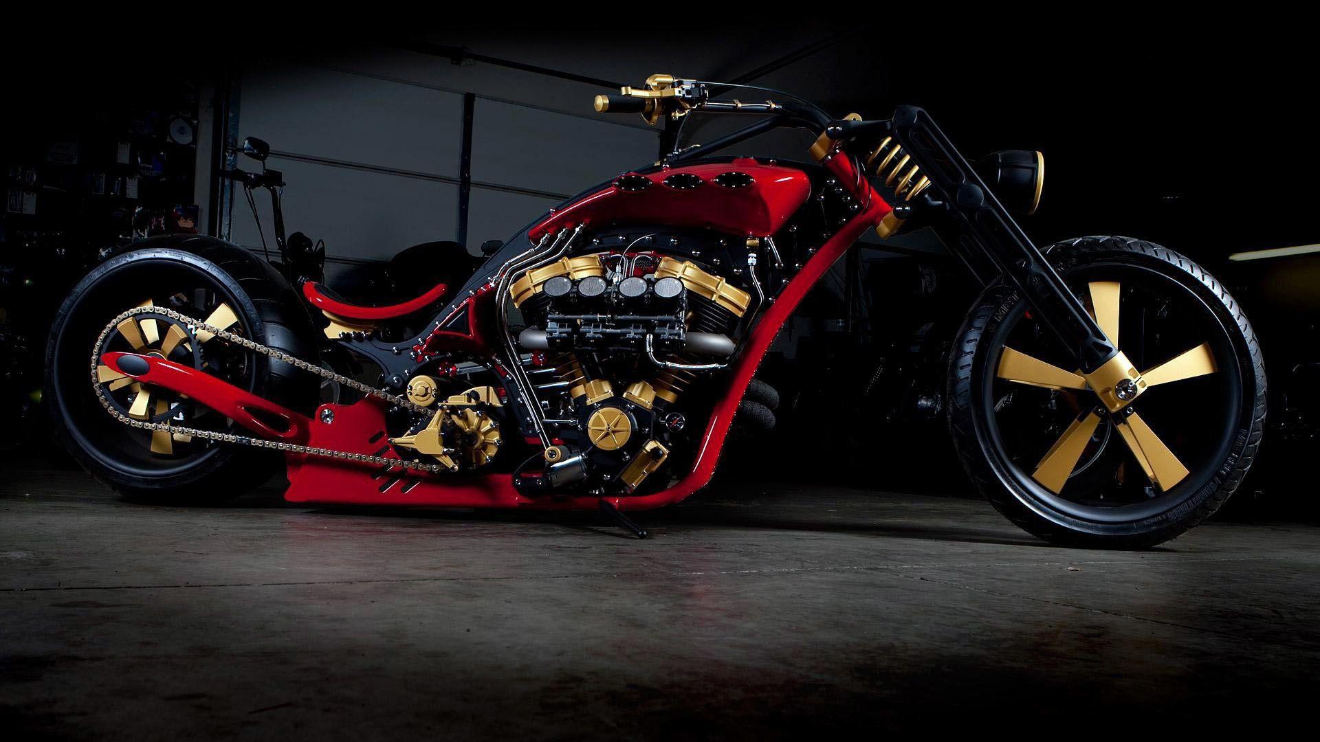 1920x1080 Chopper Girls Motorcycle Wallpaper