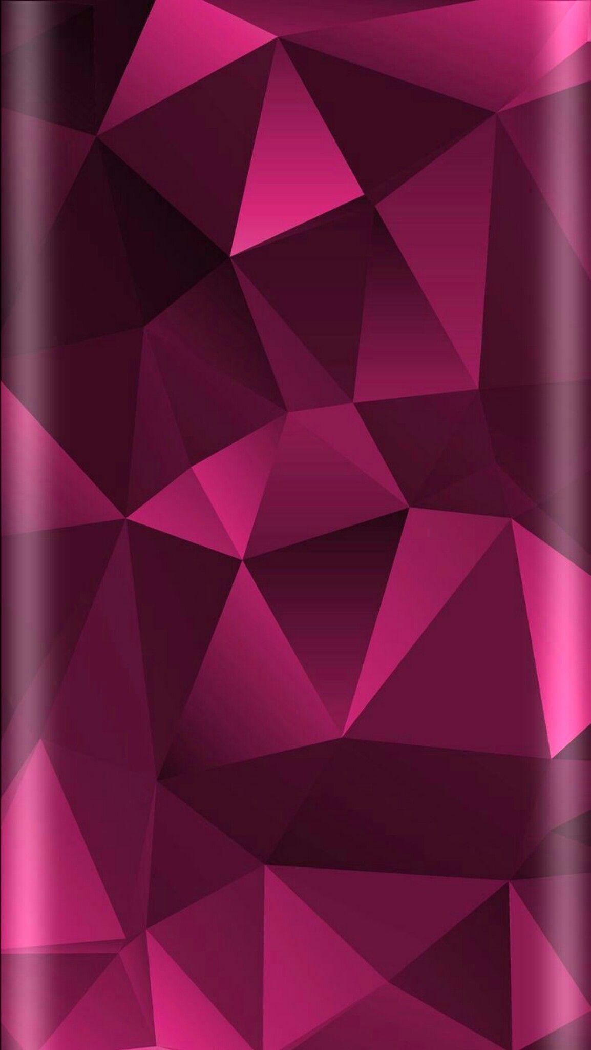 1154x2048 Hình nền trừu tượng hình học màu hồng.  * Màu hồng và hoa