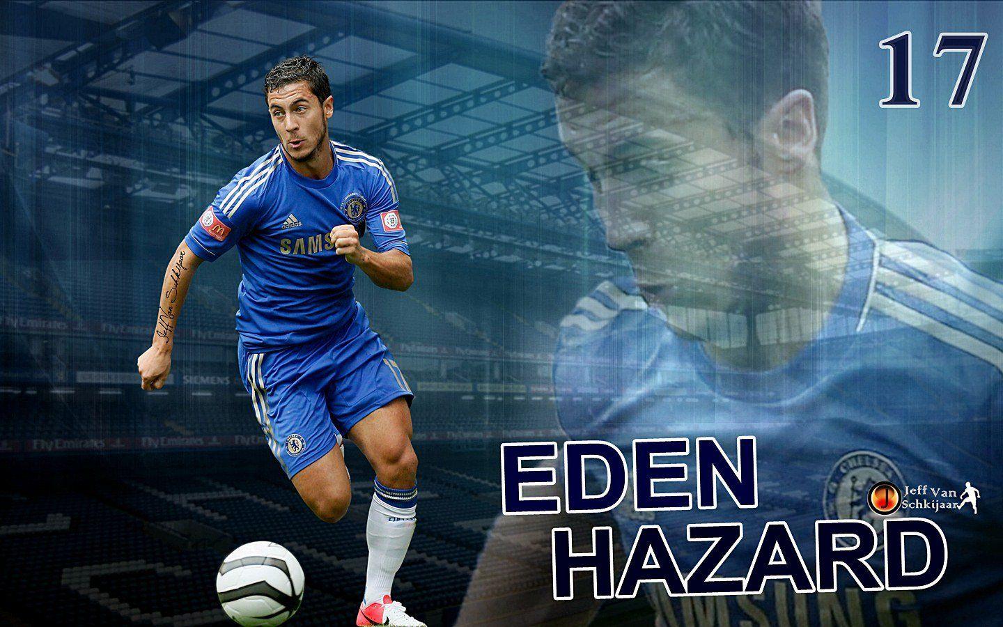 1440x900 Chelsea Hazard Wallpaper High Quality Resolution