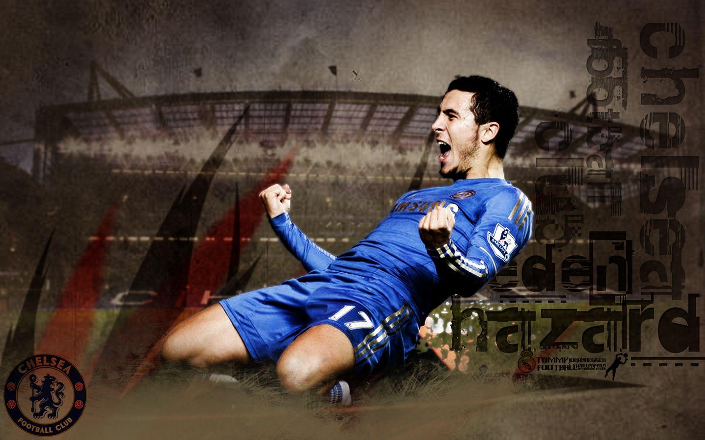 1440x900 Eden Hazard Chelsea Desktop Wallpaper
