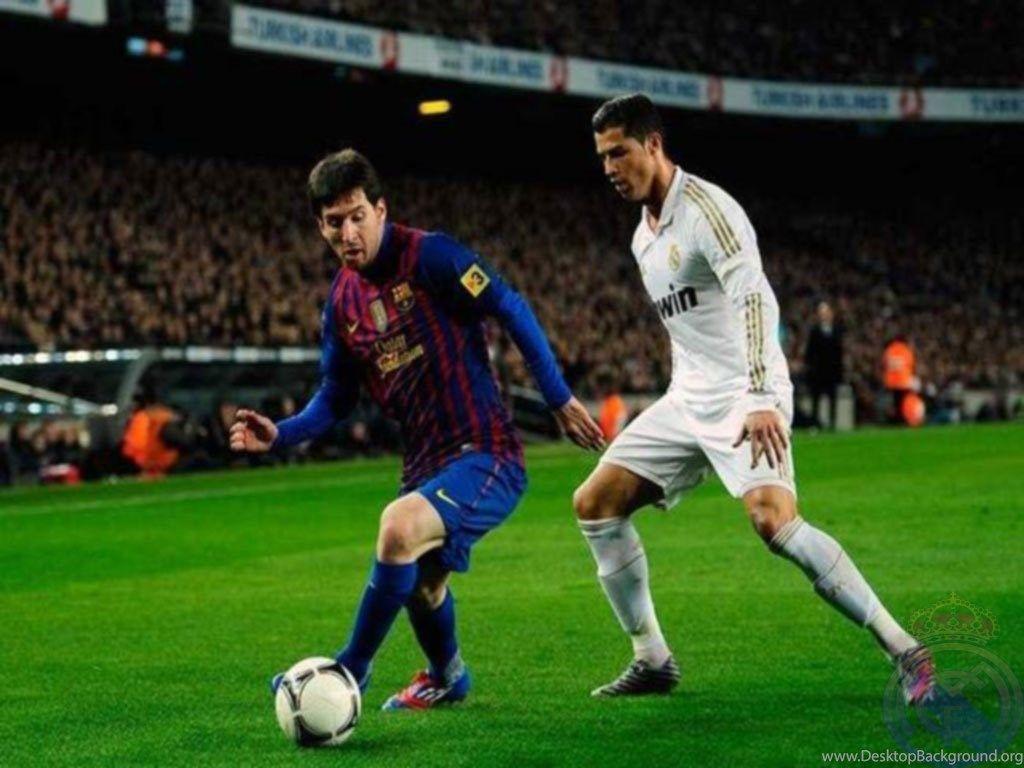 1024x768 Lionel Messi Vs Cristiano Ronaldo Latest HD Wallpaper 2013