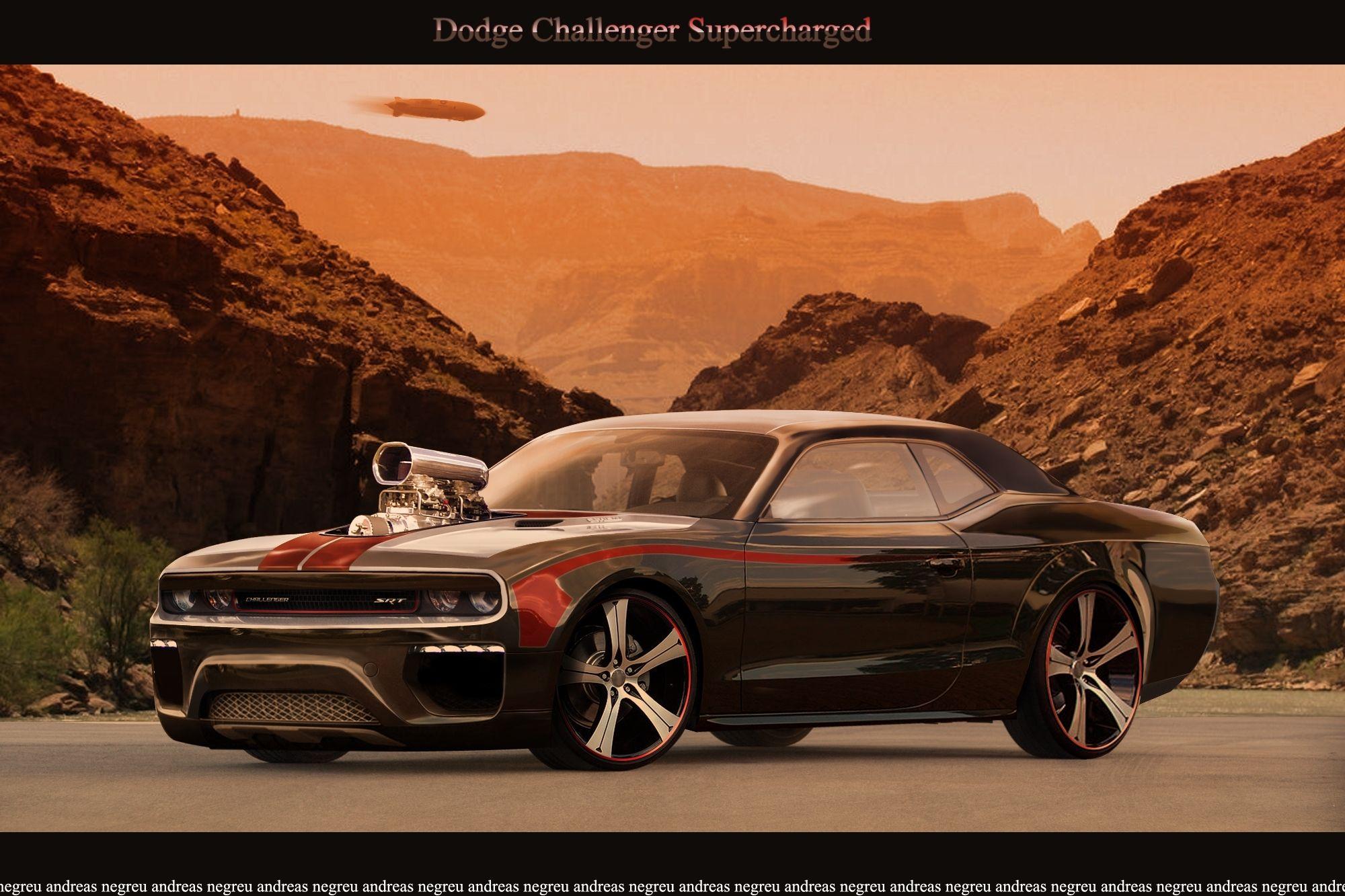 2000x1333 Art Dodge Challenger Supercharged