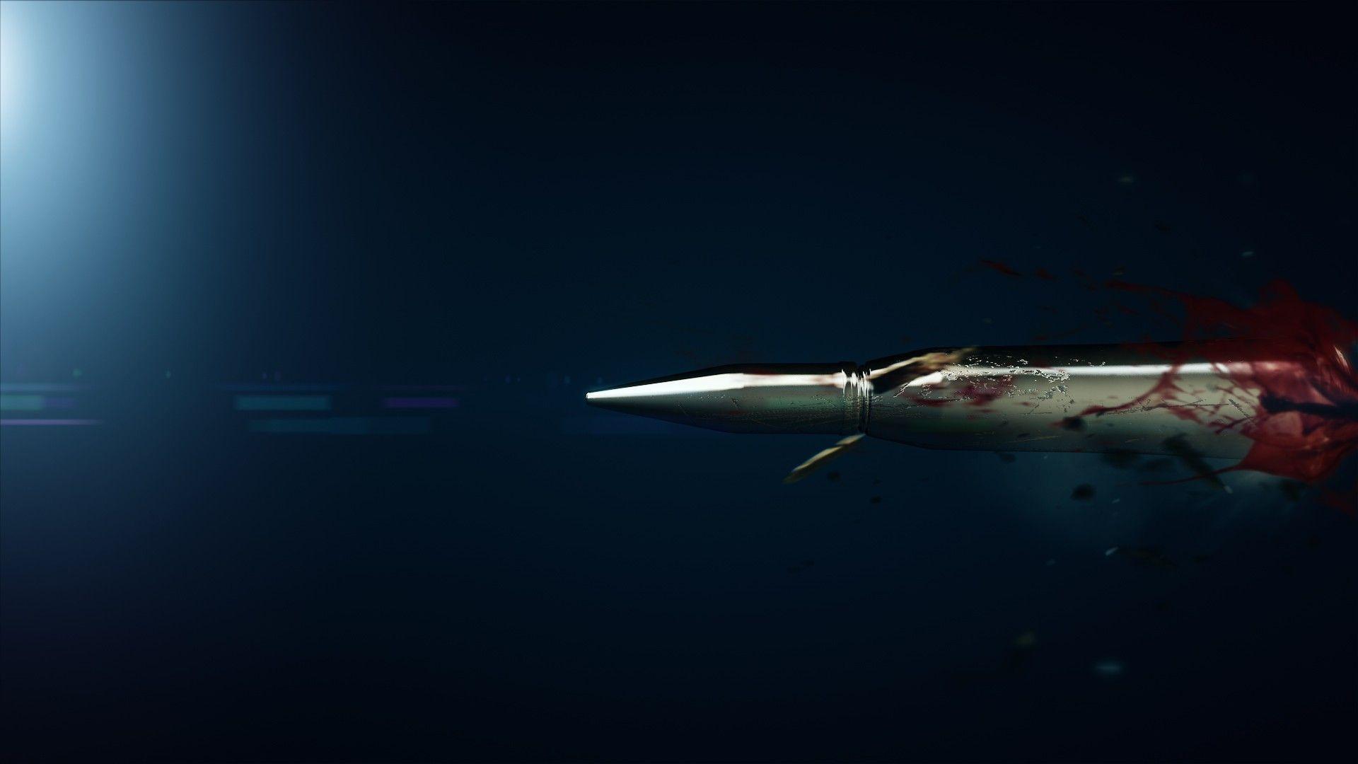1920x1080 blue, blood, bullets, cinema 4d, debris, fast wallpaper