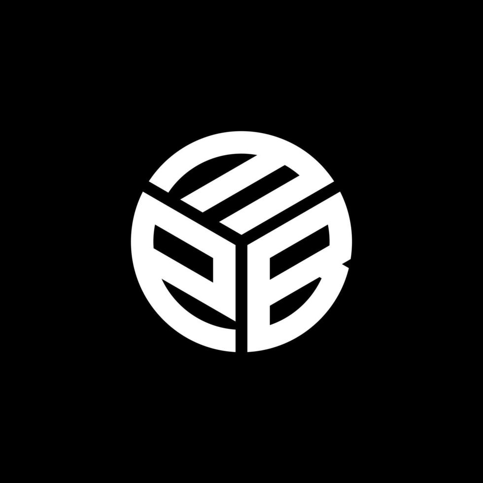 980x980 MPB letter logo design on black