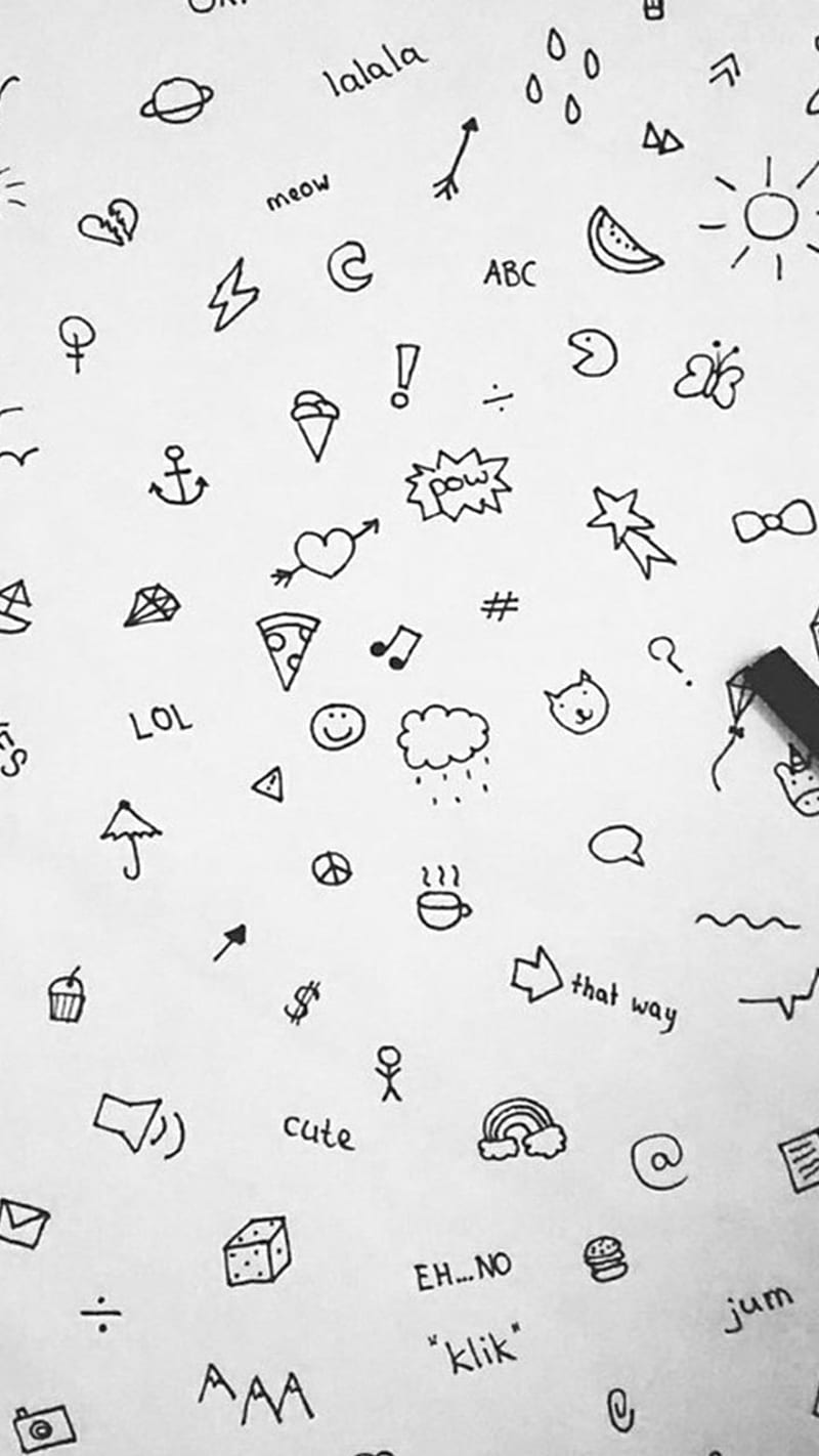800x1422 HD doodle wallpaper