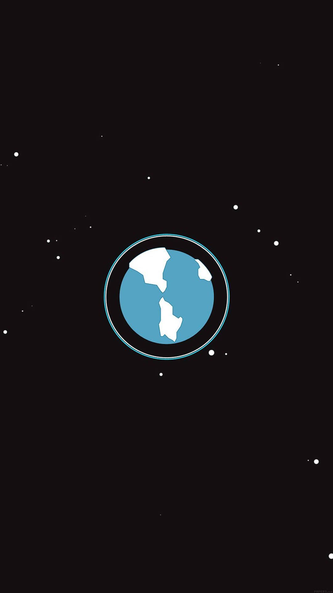 1080x1920 Doodle Earth Simple iPhone Wallpaper