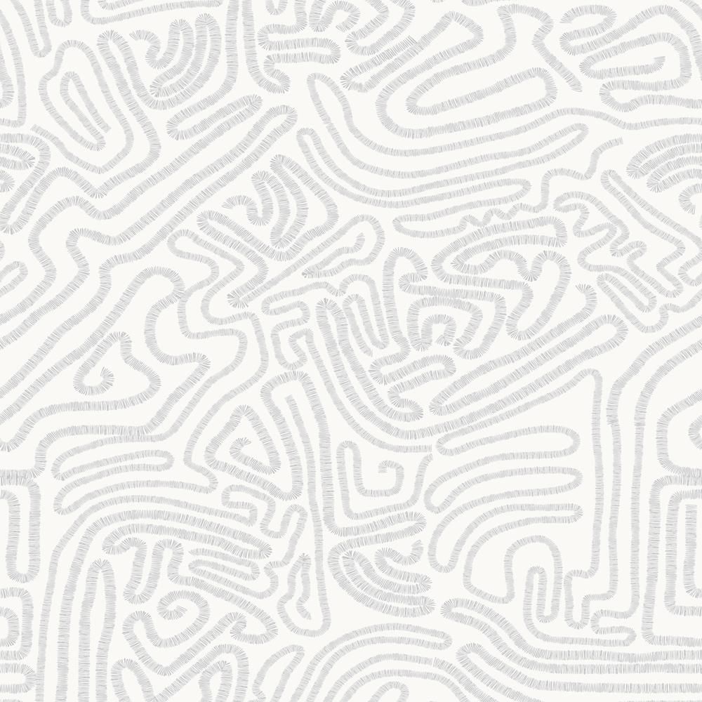 1000x1000 Decoratorsbest Abstract Doodle Grey