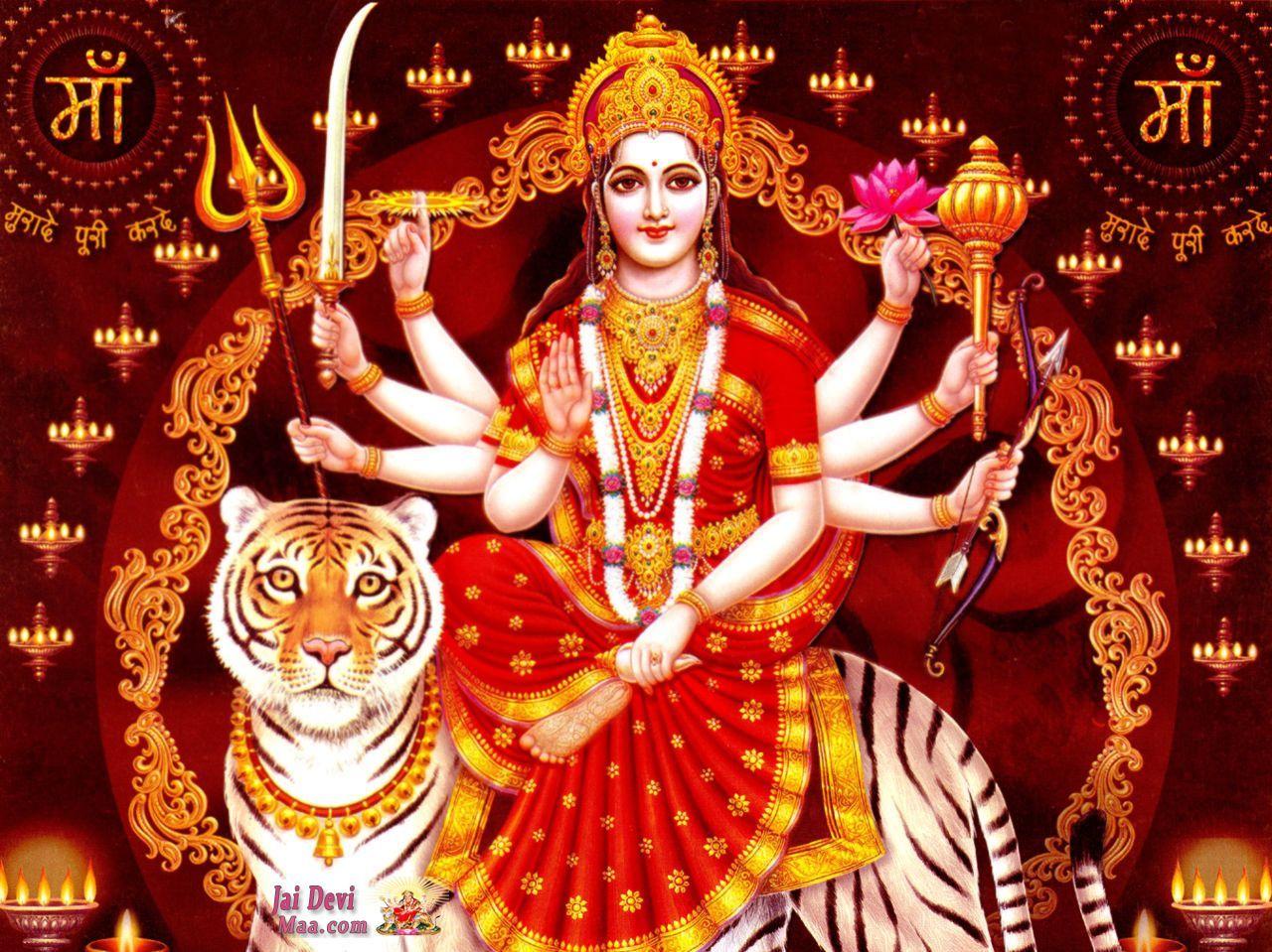 Goddess Durga Wallpapers - Top Free Goddess Durga Backgrounds -  WallpaperAccess