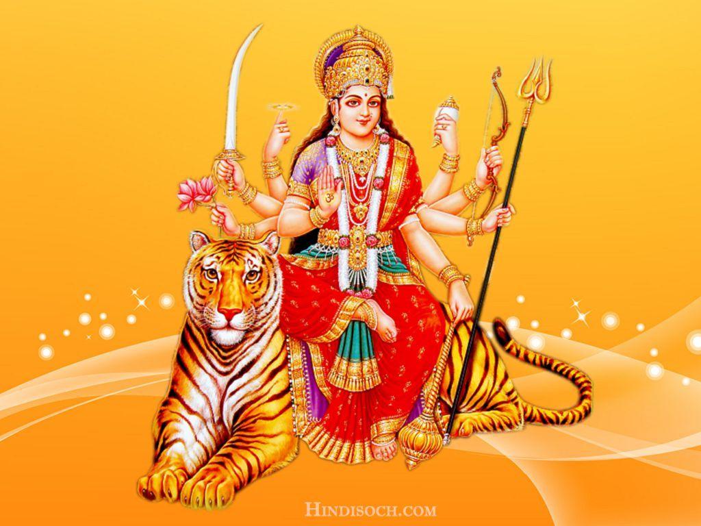 Hình ảnh HD 1024x768 Maa Durga.  Sherawali Maa Durga hình nền