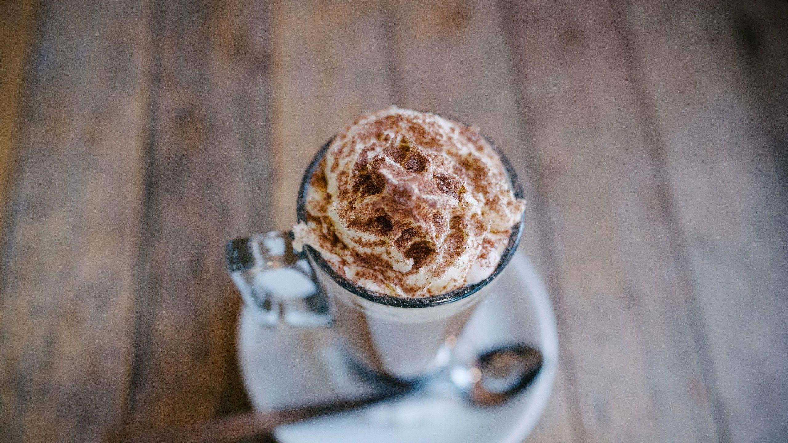 2560x1440 Download 2560x1440 Hot Cocoa, Drinks, Glass, Ice Cream