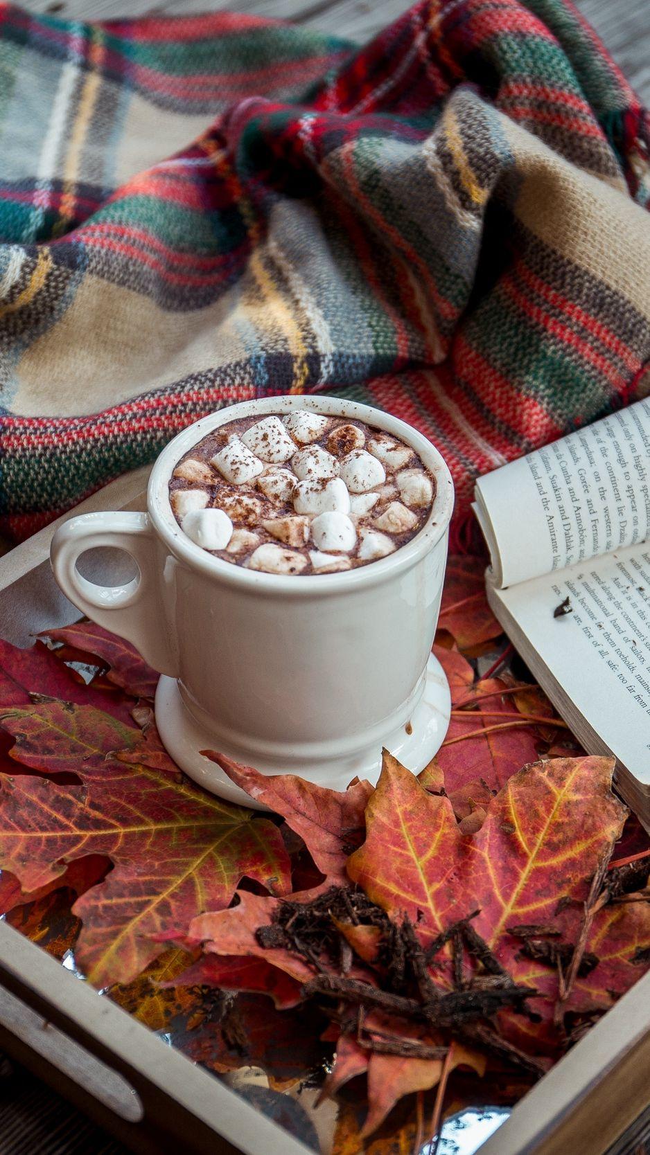 938x1668 Download wallpaper 938x1668 cocoa, marshmallow, plaid