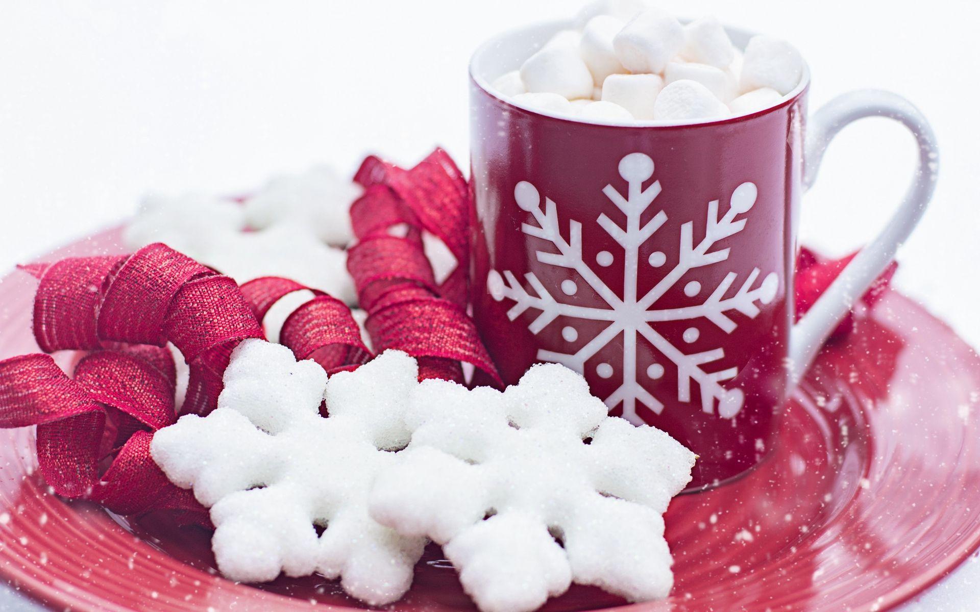 1920x1200 Download wallpaper 1920x1200 hot chocolate, marshmallows
