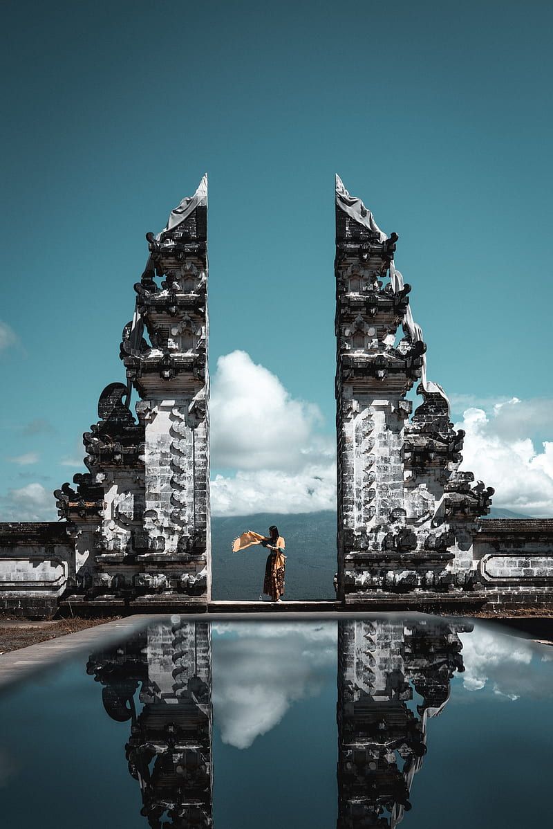 800x1198 Bali gate Indonesia, architecture, bali, building, earth, indonesia, natural, HD phone wallpaper