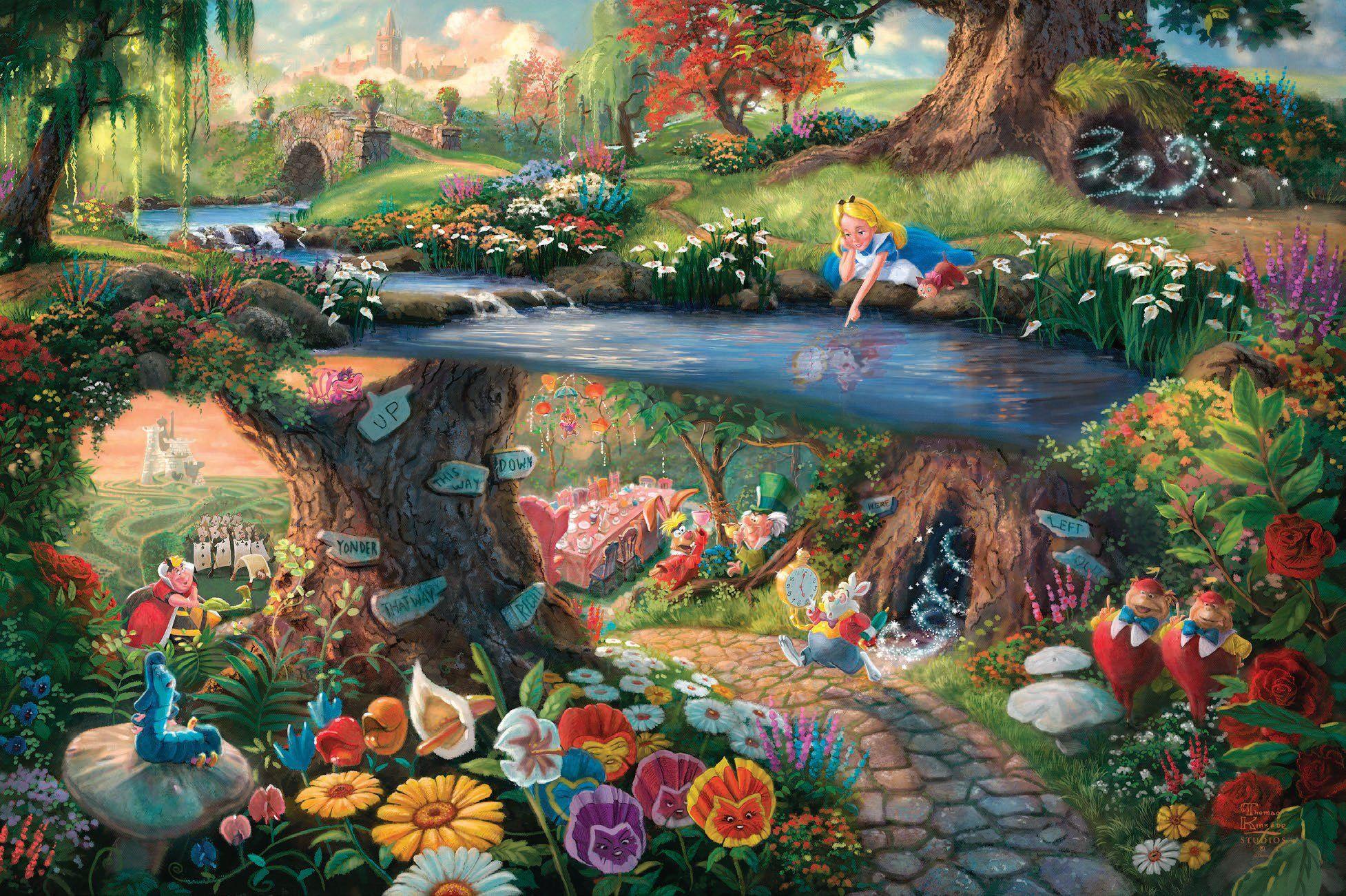 1954x1301 Alice in Wonderland (1951) HD Wallpaper. Background
