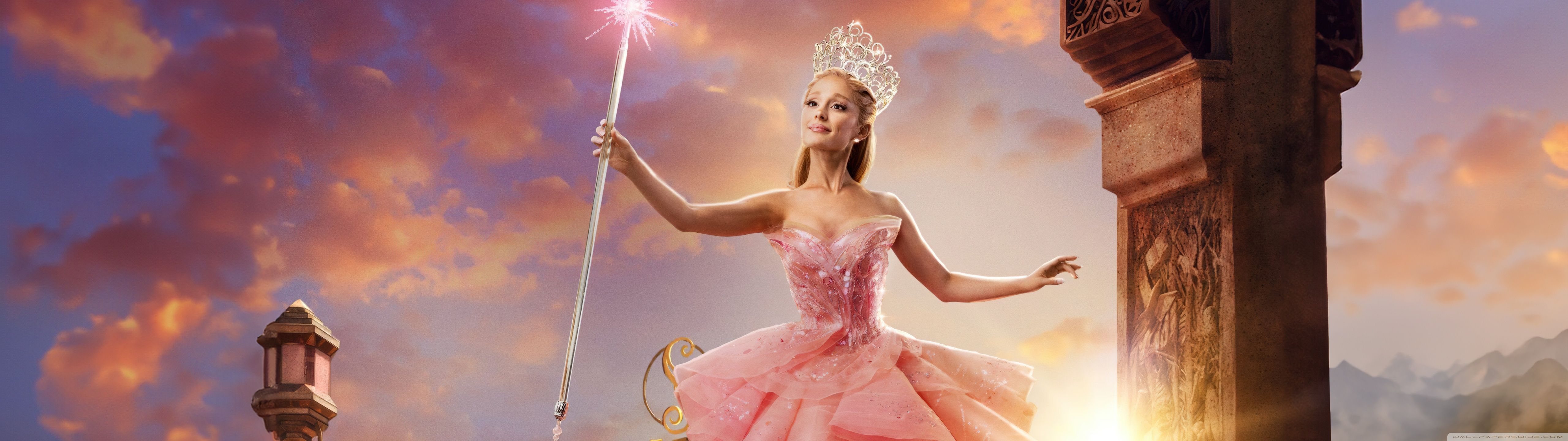 5120x1440 Wicked Movie, Ariana Grande as Glinda