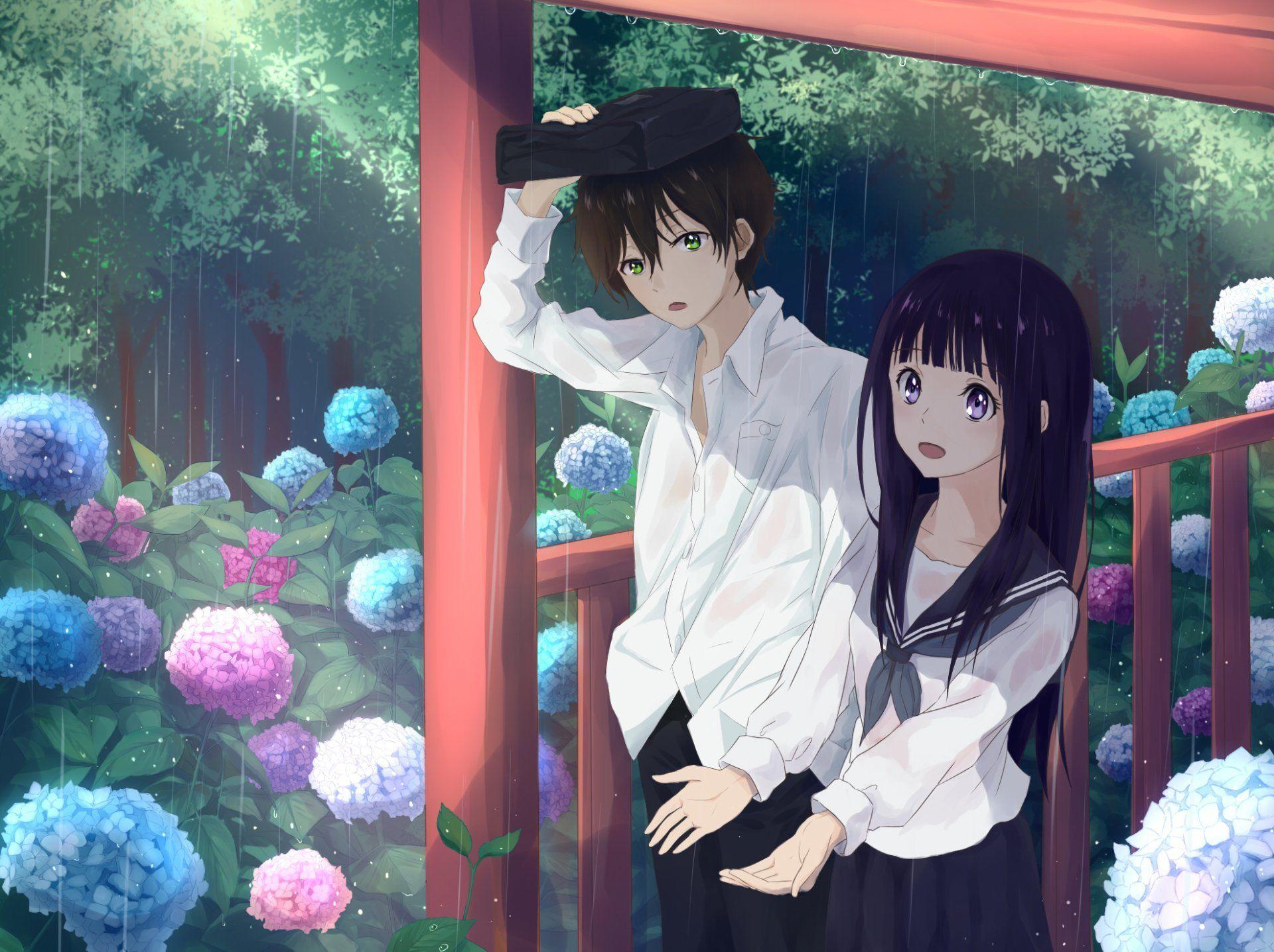 1920x1435 Anime Hyouka Eru Chitanda Hōtarō Oreki Wallpaper. anime