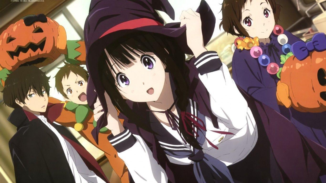 1366x768 Download 1366x768 Hyouka, Chitanda Eru, Oreki Houtarou