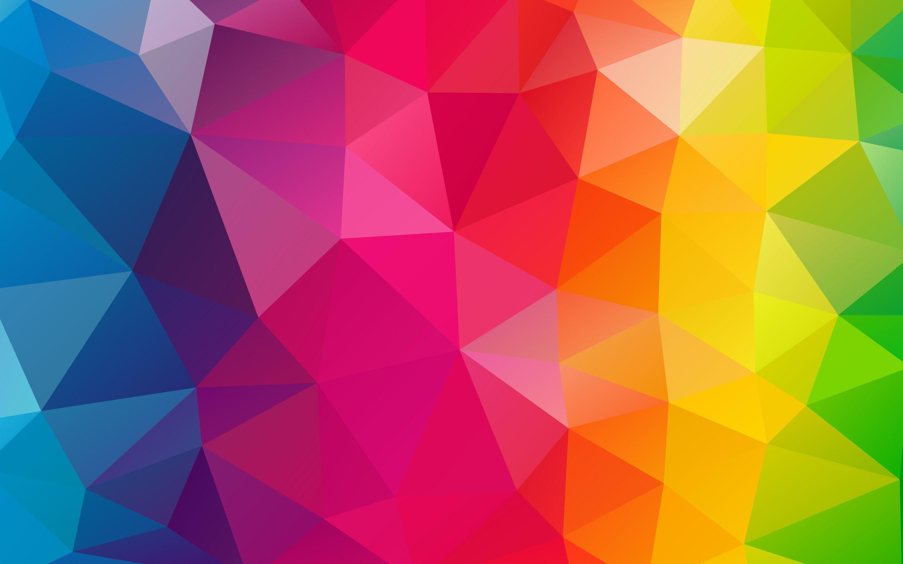 2880x1800 Triangles Colorful Background Macbook Pro Retina HD 4k