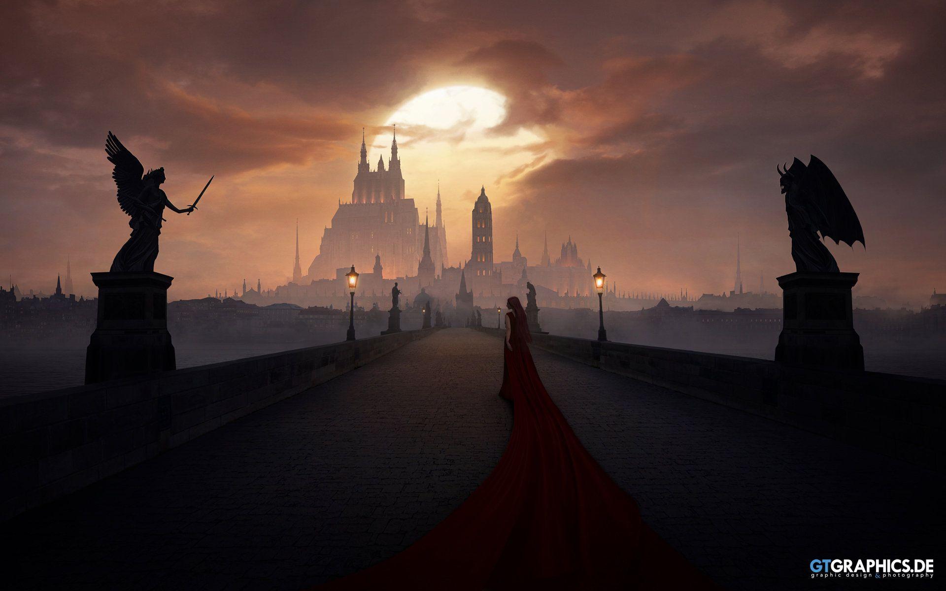 1920x1200 Of Angels and Demons · Wallpaper · GTGRAPHICS