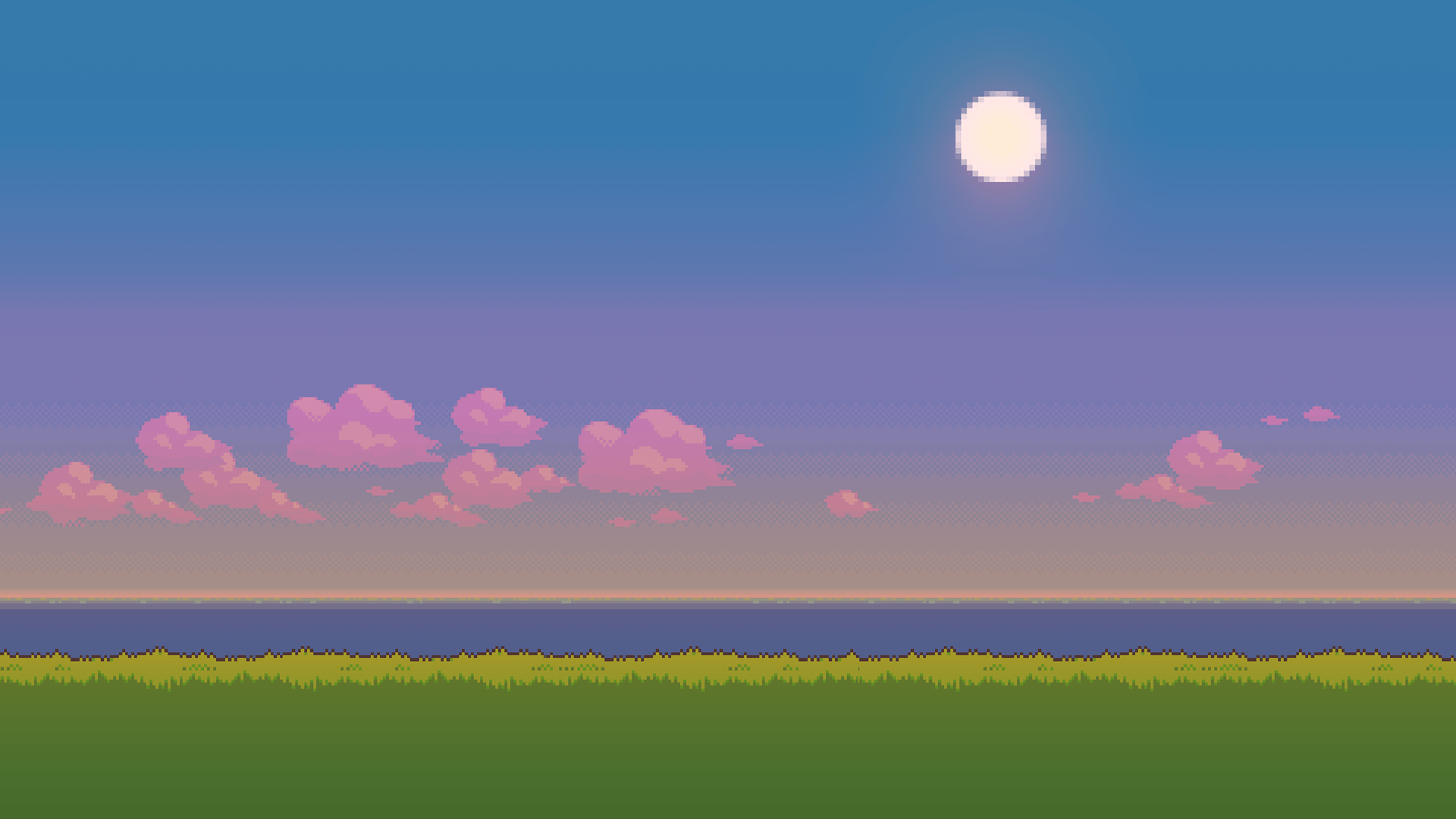 Pixel Art Landscape Wallpaper