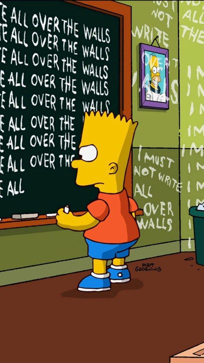 680x1209 Bart Simpson Supreme iPhone Wallpaper HD