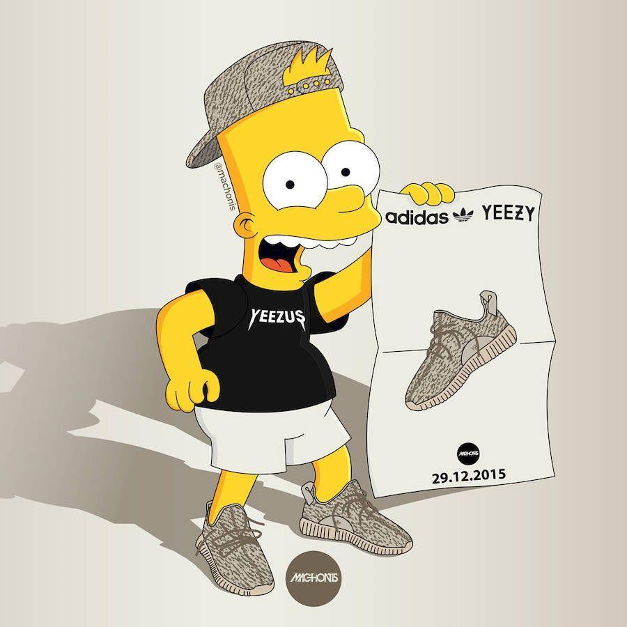 900x900 Bart Simpson Yeezy Wallpaper