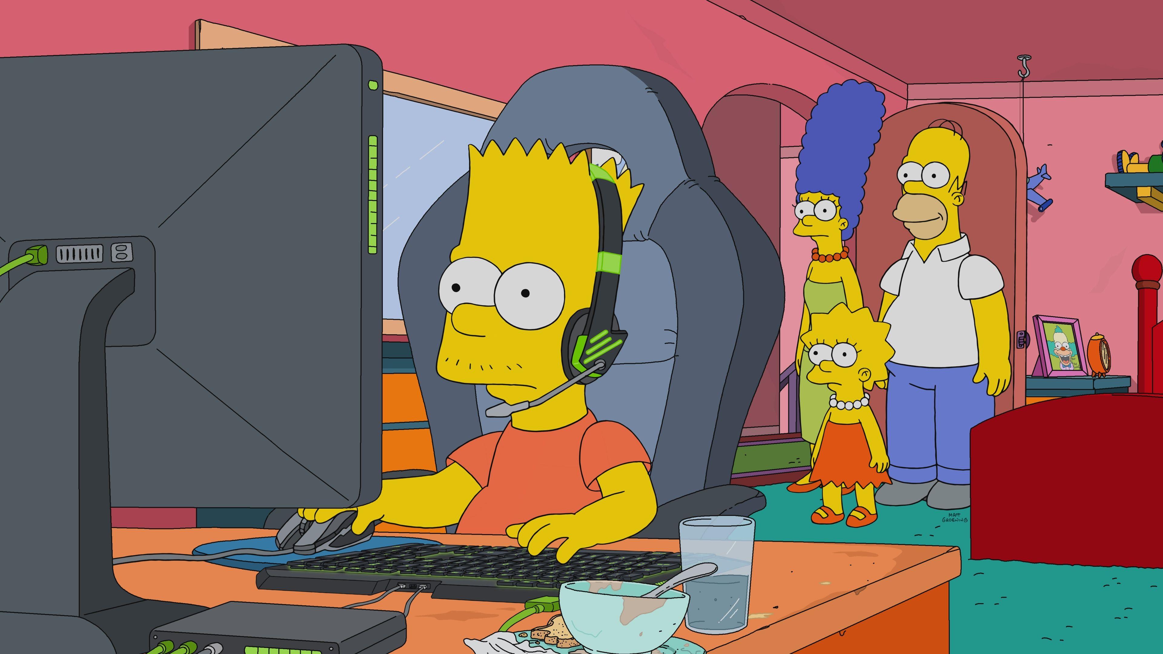 3840x2160 Bart Simpson eSports Gaming Wallpaper 4k Ultra HD