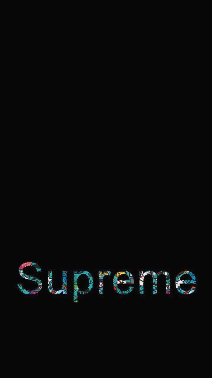 720x1280 Supreme Black iPhone Wallpaper