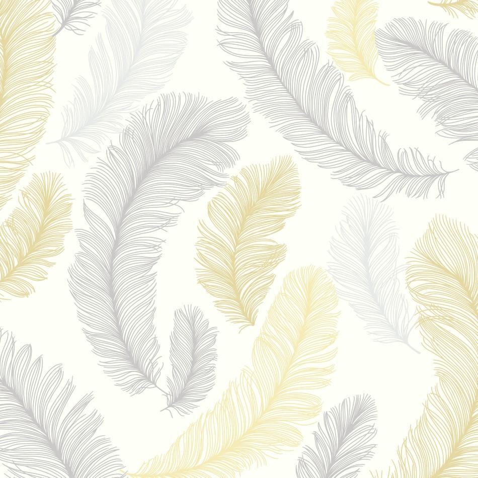 Superfresco Easy Megan Grey  yellow Floral Textured Wallpaper  DIY at BQ