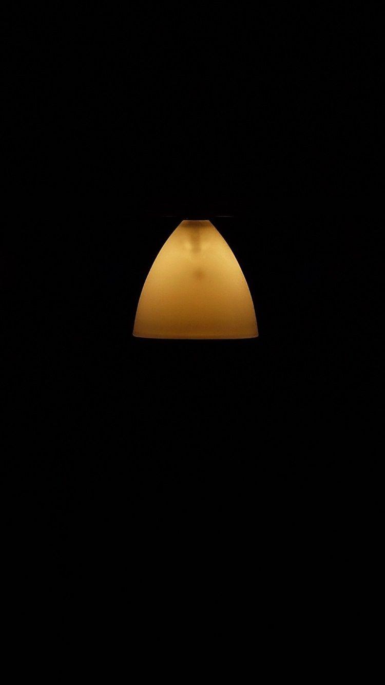 750x1334 Yellow And White Lamp, Black Background 750x1334 IPhone 8 7