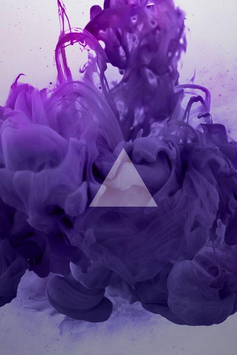 800x1200 Download wallpaper 800x1200 smoke, triangle, lilac iphone 4s