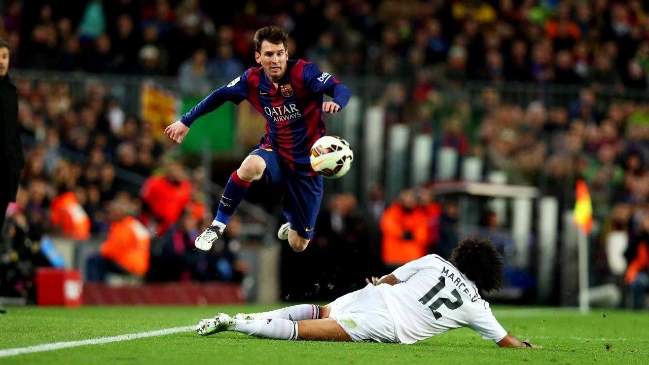 1280x720 Lionel Messi ○ Dribbles vs Real