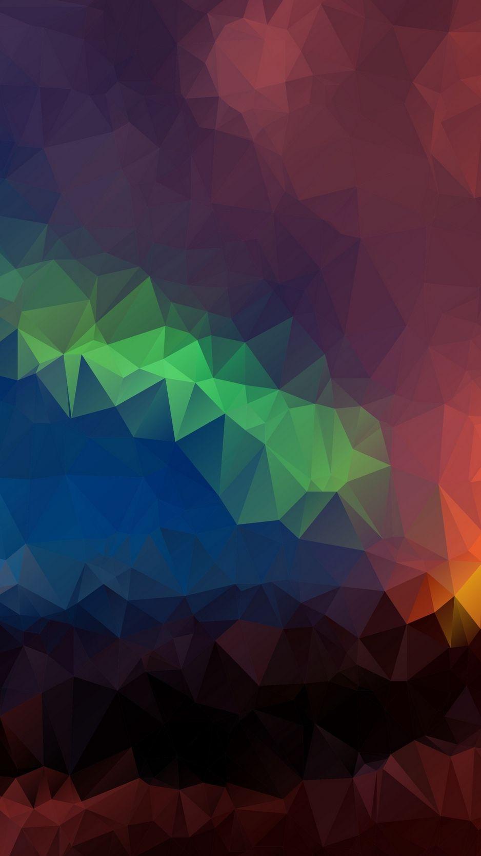 938x1668 Download wallpaper 938x1668 triangles, geometric, mosaic