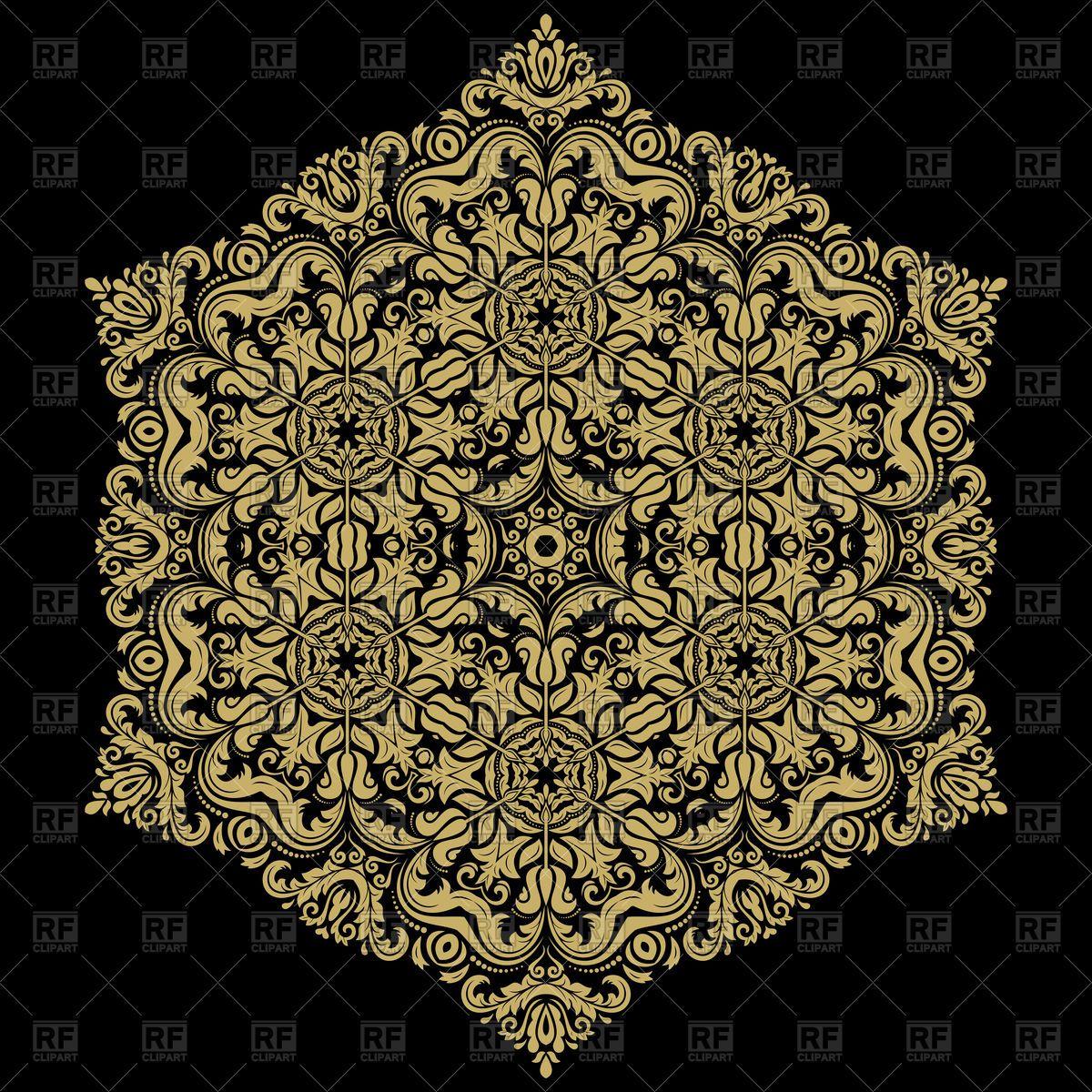 1200x1200 Abstract traditional ornament for wallpaper Stock Vector Image