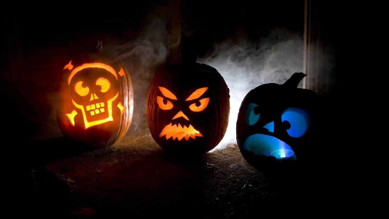 1280x720 Jack o lantern wallpaper